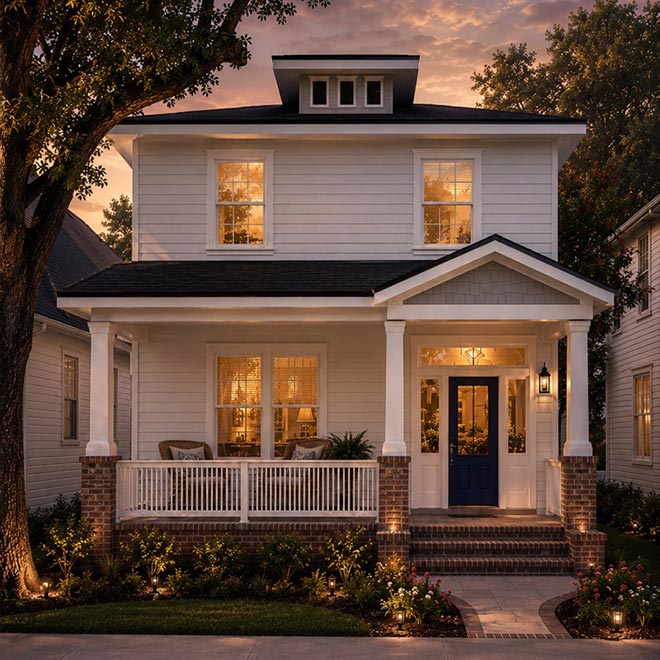The Wisteria semi-custom home model by M&M Homes, available for selection in Northeast Florida