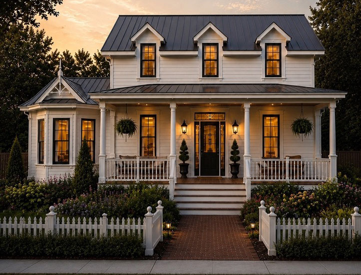 New custom home construction with two-story double porch, M&M Homes, Jacksonville, Florida New custom home construction with two-story double porch, M&M Homes, Jacksonville, Florida