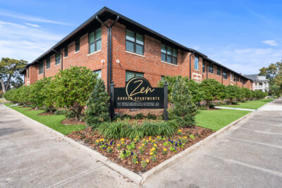 Custom entry signage for a historic apartment building restoration in Springfield Jacksonville FL.